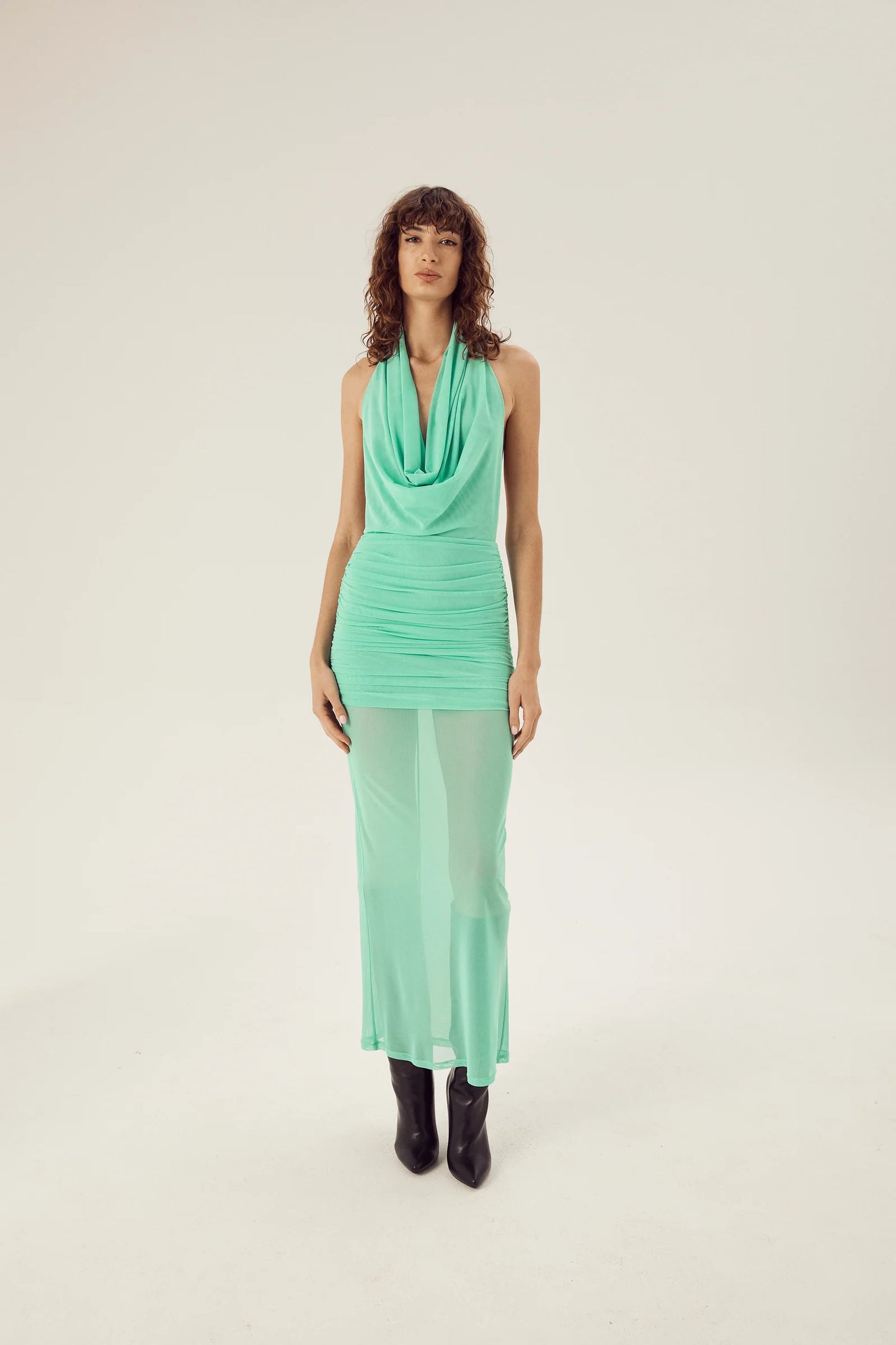 GRACE COWL NECK BACKLESS MAXI DRESS